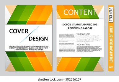 Brochure design template vector. Flyers annual report business magazine poster.Leaflet cover book presentation with abstract design background. Layout in A4 size.illustration.