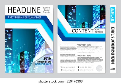 Brochure design template vector. Flyers annual report business magazine poster.Leaflet cover book presentation with abstract design background. Layout in A4 size.illustration