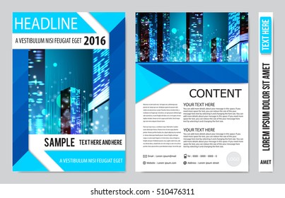 Brochure design template vector. Flyers annual report business magazine poster.Leaflet cover book presentation with abstract design background. Layout in A4 size.illustration
