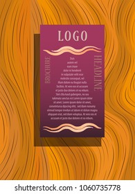 brochure design template vector geometric abstract circle