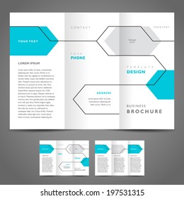 brochure design template vector geometric abstract line