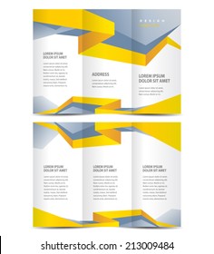 brochure design template vector geometric abstract stripes