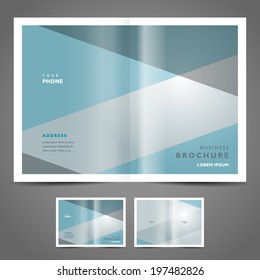 brochure design template vector simple geometric abstract background