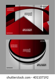 brochure design template vector trifold abstract
