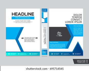 Brochure design template vector.Flyers annual report. Leaflet cover presentation. Layout . illustration.