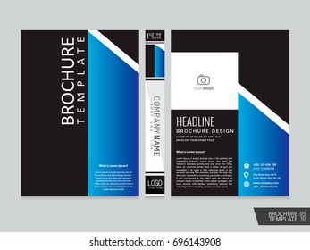 Brochure design template vector.Flyers annual report. Leaflet cover presentation. Layout . illustration.