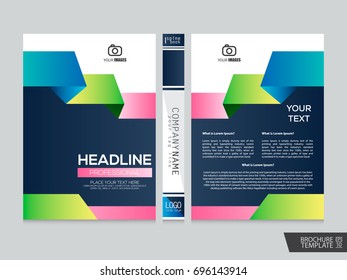 Brochure design template vector.Flyers annual report. Leaflet cover presentation. Layout . illustration.