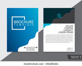 Brochure design template vector.Flyers annual report. Leaflet cover presentation. Layout . illustration.