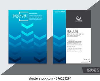 Brochure design template vector.Flyers annual report. Leaflet cover presentation. Layout . illustration.