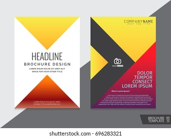 Brochure design template vector.Flyers annual report. Leaflet cover presentation. Layout . illustration.