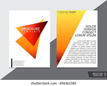 Brochure design template vector.Flyers annual report. Leaflet cover presentation. Layout . illustration.