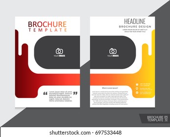Brochure design template vector.Flyers annual report. Leaflet cover presentation. Layout . illustration.