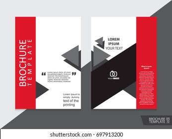 Brochure design template vector.Flyers annual report. Leaflet cover presentation. Layout . illustration.