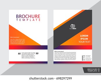 Brochure design template vector.Flyers annual report. Leaflet cover presentation. Layout . illustration.