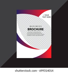 Brochure design template vector.Flyers annual report. Leaflet cover presentation. Layout . illustration.