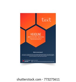 Brochure design template vector.Flyers annual report. Leaflet cover presentation. Layout . Vector