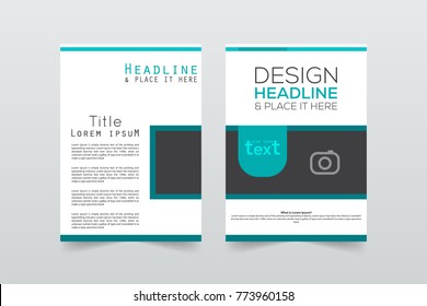 Brochure design template vector.Flyers annual report. Leaflet cover presentation. Layout . illustration.