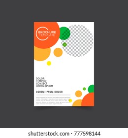 Brochure design template vector.Flyers annual report. Leaflet cover presentation. Layout . illustration.