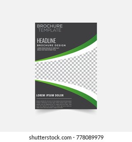 Brochure design template vector.Flyers annual report. Leaflet cover presentation. Layout . illustration.