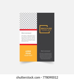 Brochure design template vector.Flyers annual report. Leaflet cover presentation. Layout . illustration.