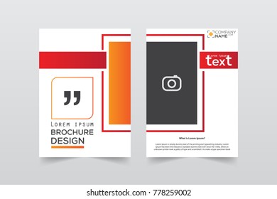 Brochure design template vector.Flyers annual report. Leaflet cover presentation. Layout . illustration.