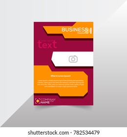 Brochure design template vector.Flyers annual report. Leaflet cover presentation. Layout . illustration.