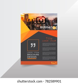 Brochure design template vector.Flyers annual report. Leaflet cover presentation. Layout . illustration.