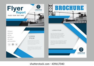 Brochure design template vector.Flyers report business infographic magazine poster.Abstract circle layout template and city.Cover book presentation portfolio.Cover brochure design layout background
