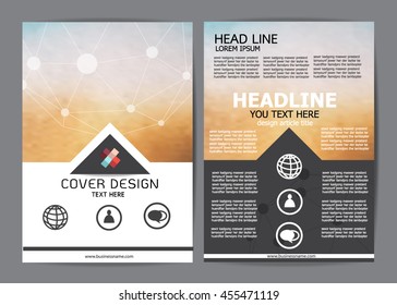 Brochure Design Templates or flyer layout, A4 size