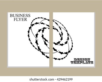 Brochure Design Template.Vector.