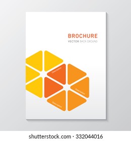 Brochure Design With Triangle Pattern