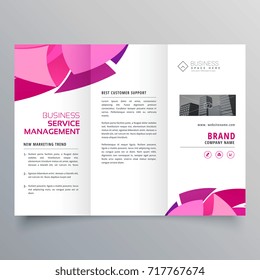 brochure design in trifold style creative template