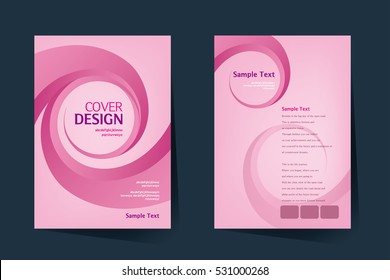 Brochure design vector template in A4 size. Annual report. Abstract book cover. Simple pattern. Flyer promotion. Presentation cover