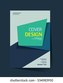 Brochure design vector template in A4 size. Annual report. Abstract book cover. Simple pattern. Flyer promotion. Presentation cover. Vector illustration.