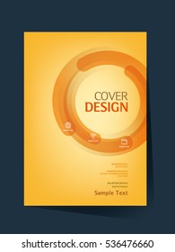 Brochure design vector template in A4 size. Annual report. Abstract book cover. Simple pattern. Flyer promotion. Presentation cover. Vector illustration.