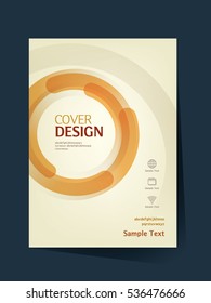 Brochure design vector template in A4 size. Annual report. Abstract book cover. Simple pattern. Flyer promotion. Presentation cover. Vector illustration.