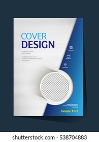 Brochure design vector template in A4 size. Annual report. Abstract book cover. Simple pattern. Flyer promotion. Presentation cover. Vector illustration.