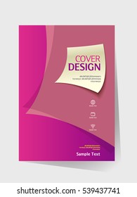Brochure design vector template in A4 size. Annual report. Abstract book cover. Simple pattern. Flyer promotion. Presentation cover. Vector illustration.