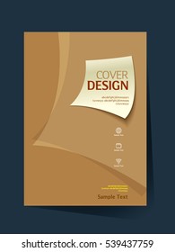 Brochure design vector template in A4 size. Annual report. Abstract book cover. Simple pattern. Flyer promotion. Presentation cover. Vector illustration.
