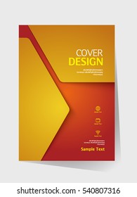 Brochure design vector template in A4 size. Annual report. Abstract book cover. Simple pattern. Flyer promotion. Presentation cover. Vector illustration.