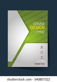 Brochure design vector template in A4 size. Annual report. Abstract book cover. Simple pattern. Flyer promotion. Presentation cover. Vector illustration.