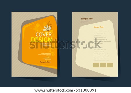 Brochure Design Vector Template A 4 Size Stock Vector (Royalty Free ...