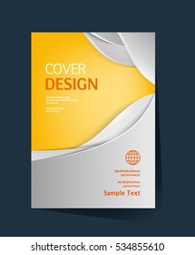 Brochure design vector template. Annual report. Abstract book cover. Simple pattern. Flyer promotion. Presentation cover. Vector illustration.