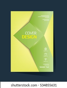 Brochure design vector template. Annual report. Abstract book cover. Simple pattern. Flyer promotion. Presentation cover. Vector illustration.