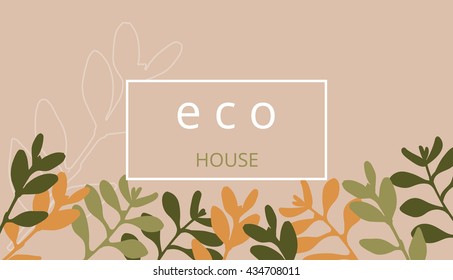 Brochure design vector template.  Elegant vintage floral background. For a wedding or a holiday with space for text . Card