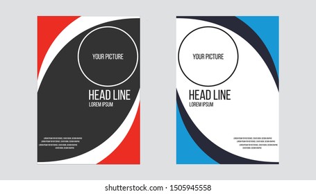 Brochure design vector template for magazines, covers, posters, layout design. Presentation of leaflet covers, book cover templates. 