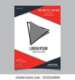Brochure design vector template  Presentation of leaflet covers, book cover templates. 