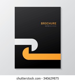 brochure design yellow and black.