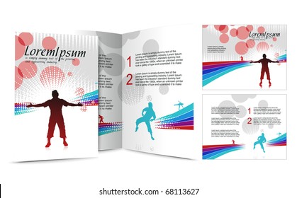 brochure design for your project design, vector illustartion.