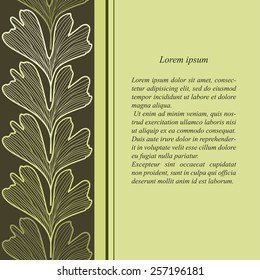 brochure with eaves gingko